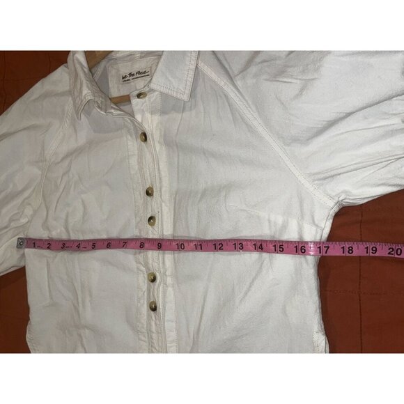 Free People We The Free  White Ellie Puff Sleeve Solid Top Womens size XS - Picture 7 of 9